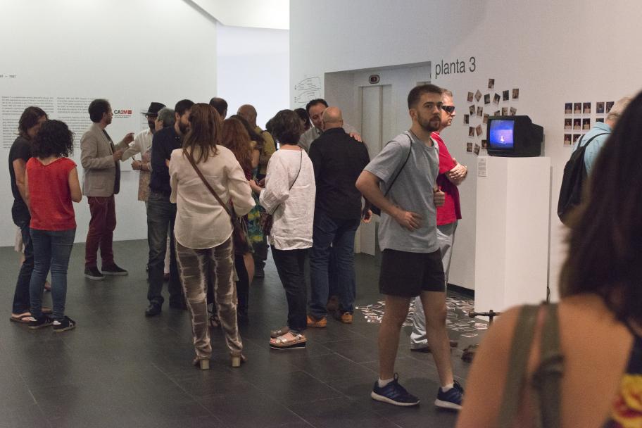 Inauguración de la exposición Espacio P en el CA2M, 2017. Foto: Arantxa Boyero