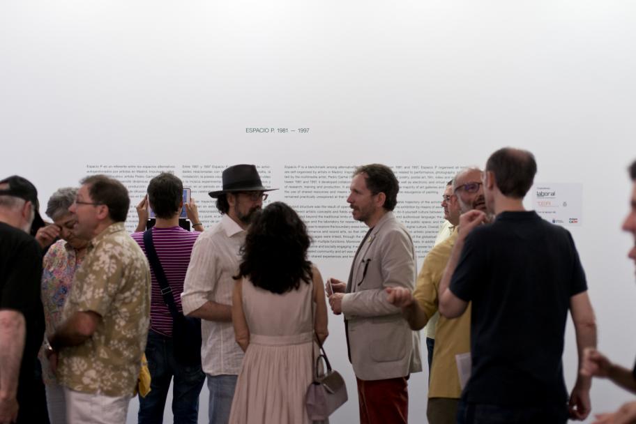Inauguración de la exposición Espacio P en el CA2M, 2017. Foto: Arantxa Boyero