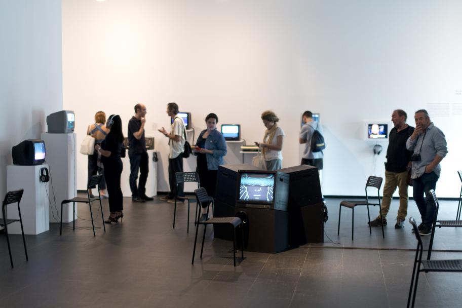 Inauguración de la exposición Espacio P en el CA2M, 2017. Foto: Arantxa Boyero