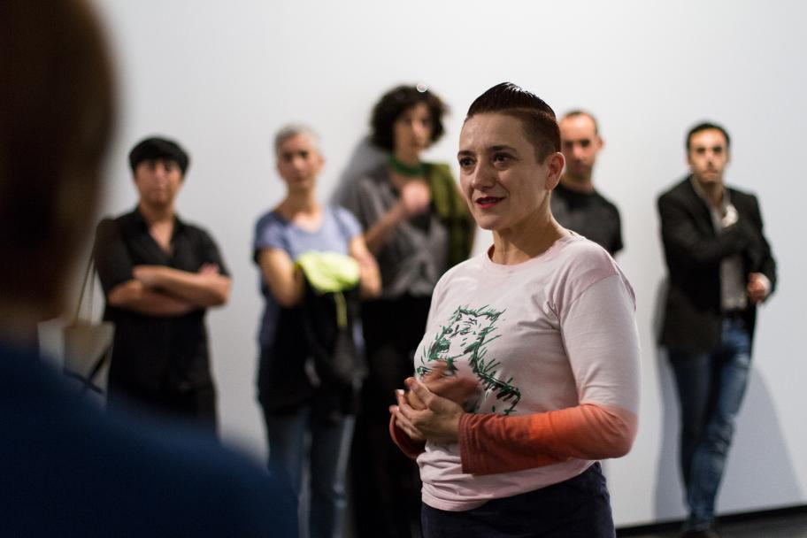 Exposición de Itziar Okariz en el CA2M, 2017. Fotografía: María Eugenia Serrano Díez