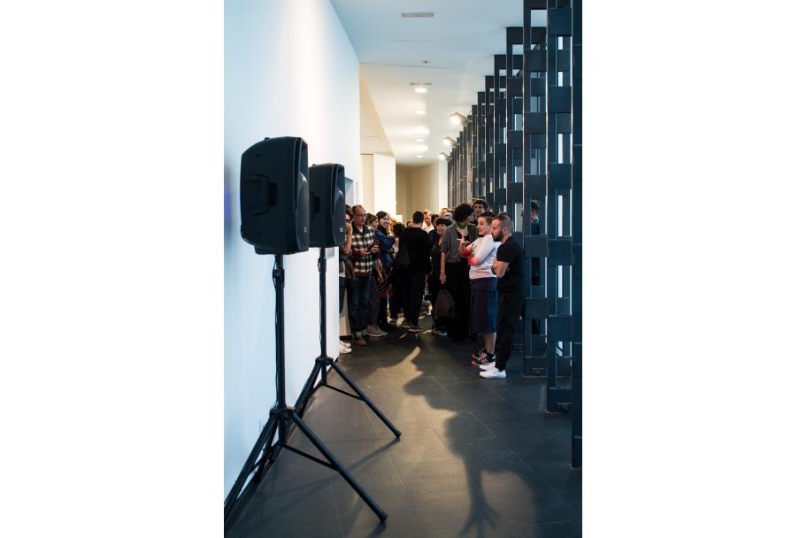 Exposición de Itziar Okariz en el CA2M, 2017. Fotografía: María Eugenia Serrano Díez