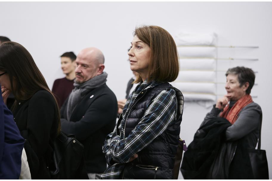 Inauguración de la exposición de Jorge Macchi en el CA2M, 2017. Foto: Pedro Agustín