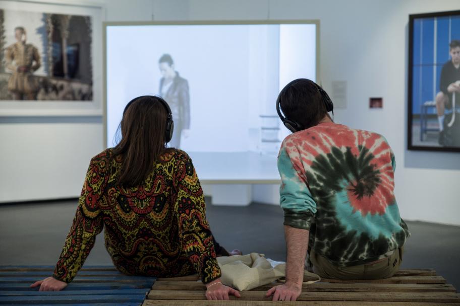 Inauguración de la exposición Cabello/Carceller CA2M, 2017. Foto: Andrés Arranz