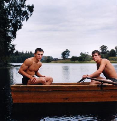 Main image of the artwork Miembros del Club de Cultura Física General, "Rusich", Sasha Ageyev y Vitaly Tyutrin