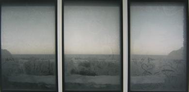 Main image of the artwork Sin título (Tríptico azul I)