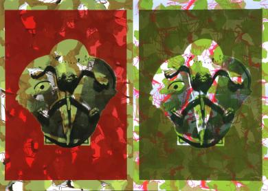 Main image of the artwork Psicoanálisis de mono. Serie Archipiélago