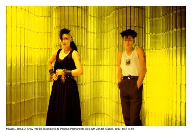 Main image of the artwork Ana y Pito en el concierto de Parálisis Permanente en el Colegio Mayor Mendel