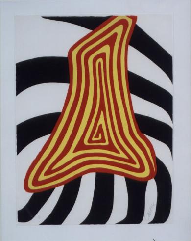 Main image of the artwork Zèbre jaune et zèbre noir