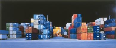 Main image of the artwork Contenedores 2 (Nocturno)