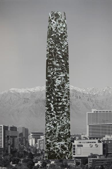Main image of the artwork Proyecto de Arquitecturas revestidas para la ciudad de Santiago (Costanera Center)