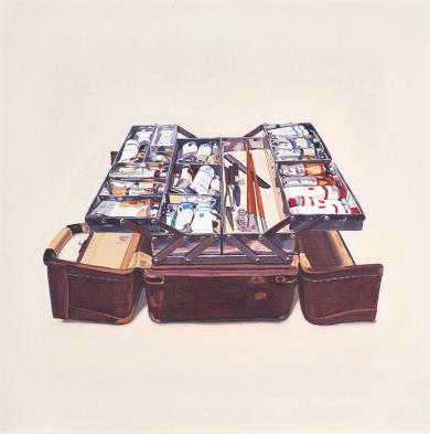 Bodegón Giorgia O´Keeffe (caja de óleos)