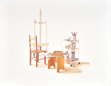 Giorgia O´Keeffe, muebles del estudio