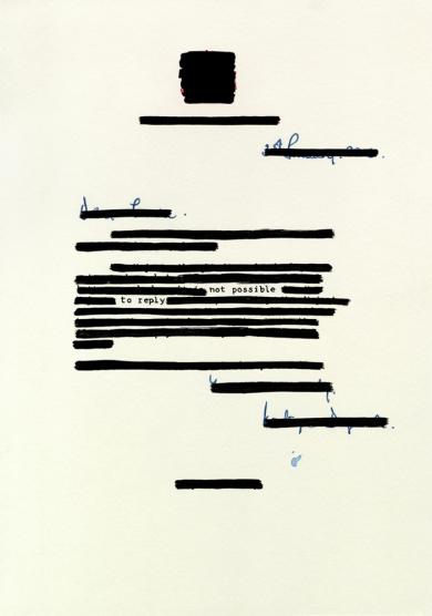 Main image of the artwork Not possible to reply